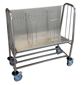 CHARIOT INOX 304 200 ASSIETTES