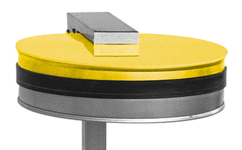 SUPPORT SACS POUB 100 L. JAUNE HAUTEUR 740