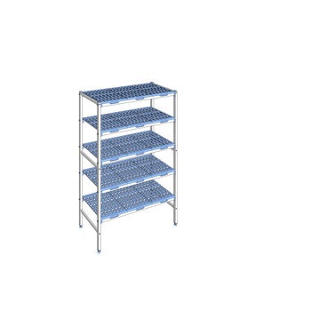 RAYONNAGE CLAYETTES POLY LIGNE 5N L1192XP500XH175
