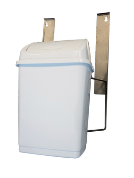 POUBELLE AVEC SUPPORT INOX - 23L