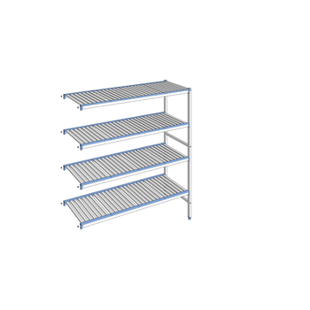 RAYONNAGE CLAYETTES ALU ANGLE 4N L1653XP500XH1750