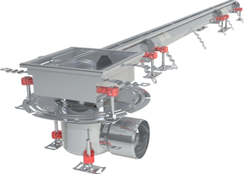 CANIVEAU MODUL 20 - L2000 - HAUT70/80 - INOX 304