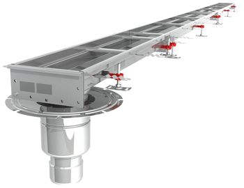 CANIVEAU MODUL 200 - L5000 - HAUT60/80 - INOX 304