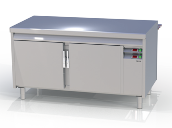 TABLE CHAUDESUR ÉTUVE 2 GN 2/1 EN ÉPI