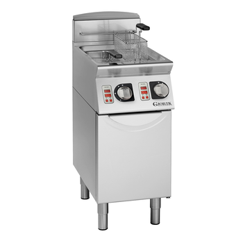 FRITEUSE GAZ, COMMANDES ÉLECTRONIQUES, 2X8 L