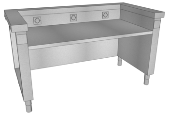 MEUBLE D'ANIMATION DL L.1600 DESSUS LISSE O3