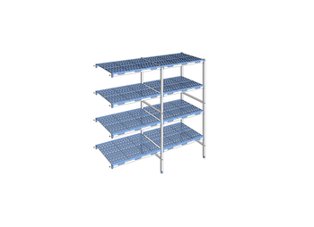 RAYONNAGE CLAYETTES POLY ANGLE 4N L1891XP560XH175