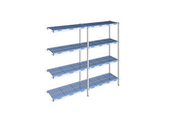 RAYONNAGE CLAYETTES POLY ANGLE 4N L2391XP400XH205