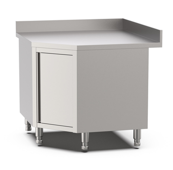 MEUBLE D'ANGLE ADOSSE INOX 304