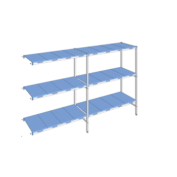 RAYONNAGE CLAYETTES POLY ANGLE 3N L2895XP500XH1750