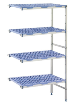 RAYONNAGE CLAYETTES POLY ANGLE 4N L 849XP500XH175
