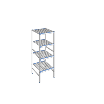 RAYONNAGE CLAYETTES ALU LIGNE 4N L 690XP560XH1750
