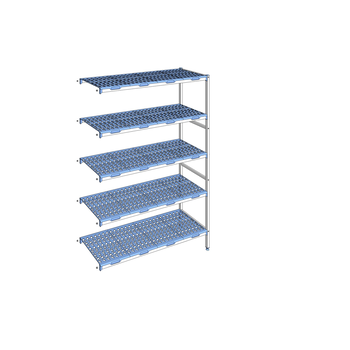 RAYONNAGE CLAYETTES POLY ANGLE 5N L1453XP500XH205