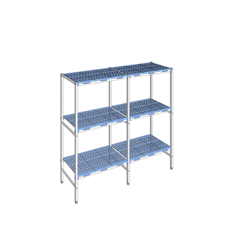 RAYONNAGE CLAYETTES POLY LIGNE 3N L1932XP500XH175