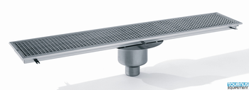 CANIVEAU 1000X250 SORTIE HORIZ DECENTREE CUV MONO