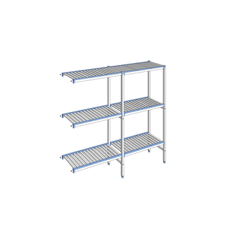 RAYONNAGE CLAYETTES ALU ANGLE 3N L1891XP400XH1750