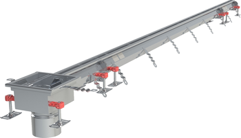 CANIVEAU MODUL 20 - L3000 - HAUT75/90 - INOX 304