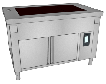 MEUBLE VITRO EMB TULIPEE L.1350 3GN1/1 RESERVE O3