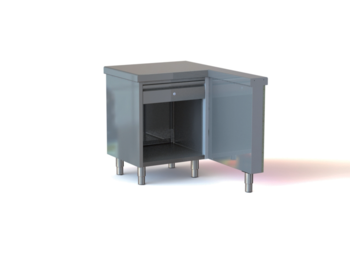 MEUBLE NEUTRE DE CAISSEAVEC BRAS LATÉRAL DROIT