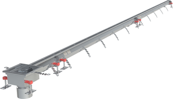CANIVEAU MODUL 20 - L4500 - HAUT70/90 - INOX 304