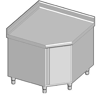 MEUBLE D'ANGLE A 90° 1000X1000 AVEC DOSSERET
