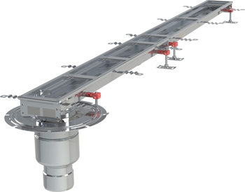 CANIVEAU MODUL 125 - L2000 - HAUT50/65 - INOX 304