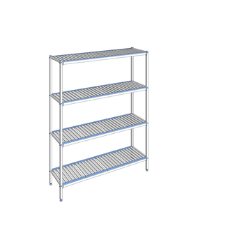 RAYONNAGE CLAYETTES ALU LIGNE 4N L1694XP400XH2050