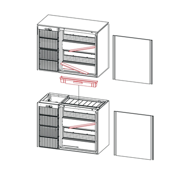 VITRINE FOND PLAT - NEUTRE