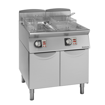 FRITEUSE ÉLECT, COMMANDES ÉLECTRONIQUES, 2X17 L