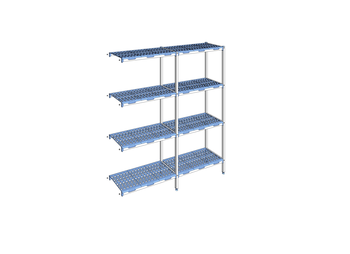 RAYONNAGE CLAYETTES POLY ANGLE 4N L1891XP400XH205