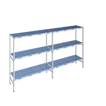 RAYONNAGE CLAYETTES POLY LIGNE 3N L3236XP400XH175