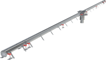 CANIVEAU MODUL 20 - L7500 - HAUT75/90 - INOX 304