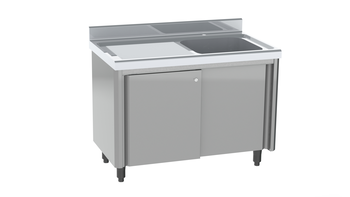 MEUBLE PLONGE RAYONNE 1400 1 BAC EGOUTTOIR A GAUCH