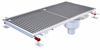 CANIVEAU EPUR INOX COMPLET H-FIRST / A BARREAUX