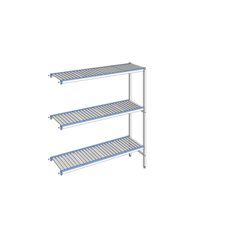 RAYONNAGE CLAYETTES ALU ANGLE 3N L1653XP400XH1750