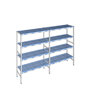 RAYONNAGE CLAYETTES POLY LIGNE 4N L2634XP400XH175