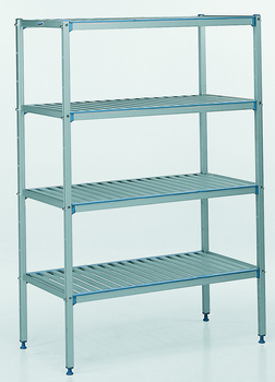 RAYONNAGE CLAYETTES ALU LIGNE 4N L1192XP560XH1750