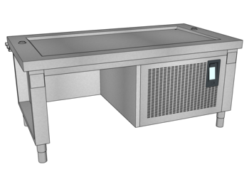 MEUBLE HOD EMB TULIPEE 1600 DESSOUS LIBRE GPE B3