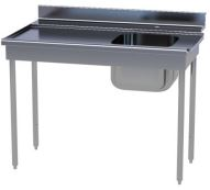 TABLE D'ENTRÉE BAC 400X400À GAUCHE AVEC TVO À DROI