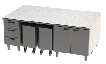 ENSEMBLE 2250X1350 REF. 225CG AVEC DESSUS INOX