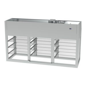 SELF-SERVICE VITRINE REFRIGERE 3 NIVEAUX SS FOND