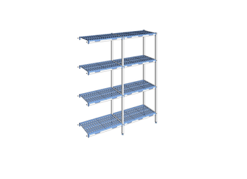 RAYONNAGE CLAYETTES POLY ANGLE 4N L1789XP400XH205