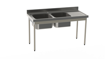 PLONGE RAYONNEE 1600X700 2 CUVES 50.50.30 -EG. A D