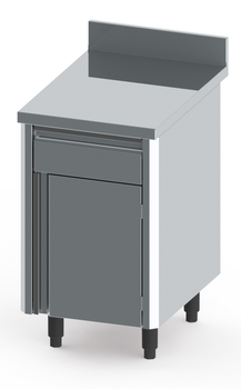 COMPOSITON MEUBLES BAS INOX BORDS RAYONNES LG 500 