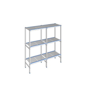 RAYONNAGE CLAYETTES ALU LIGNE 3N L1728XP400XH1750