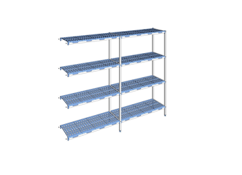 RAYONNAGE CLAYETTES POLY ANGLE 4N L2593XP400XH205