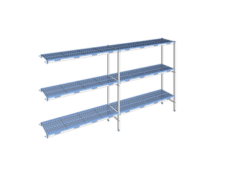 RAYONNAGE CLAYETTES POLY ANGLE 3N L3397XP400XH175