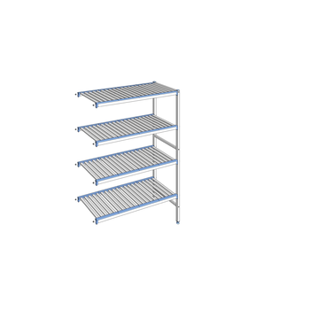 RAYONNAGE CLAYETTES ALU ANGLE 4N L1251XP500XH1750