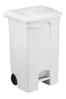 POUBELLE PLASTIQUE BLANC 90L