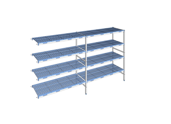RAYONNAGE CLAYETTES POLY ANGLE 4N L3195XP500XH175